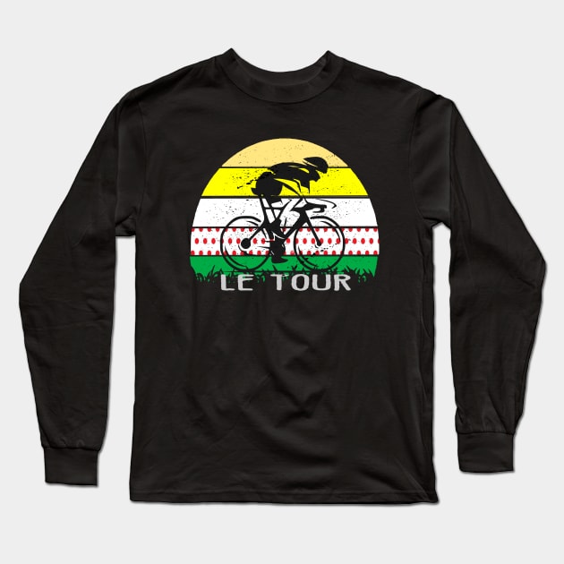 Le Tour Francia  Colores TDF Long Sleeve T-Shirt by vintagejoa